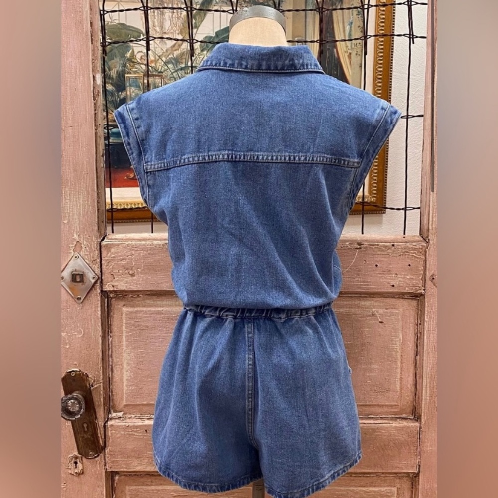 DENIM ROMPER - Picture 2 of 3